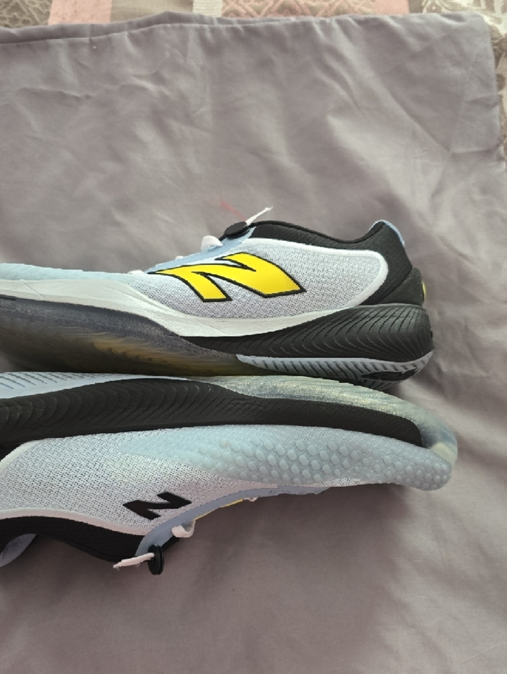 New Balance 996 Light Blue Black Yellow TENNIS/ PICKLEBALL Shoes‎ - Picture 2 of 5